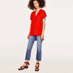 Zara Orange Tunic size Small